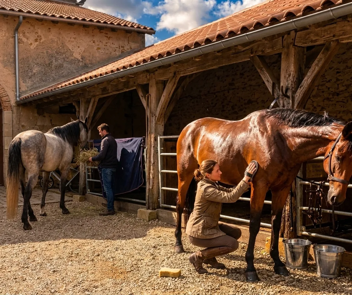 Soins aux chevaux