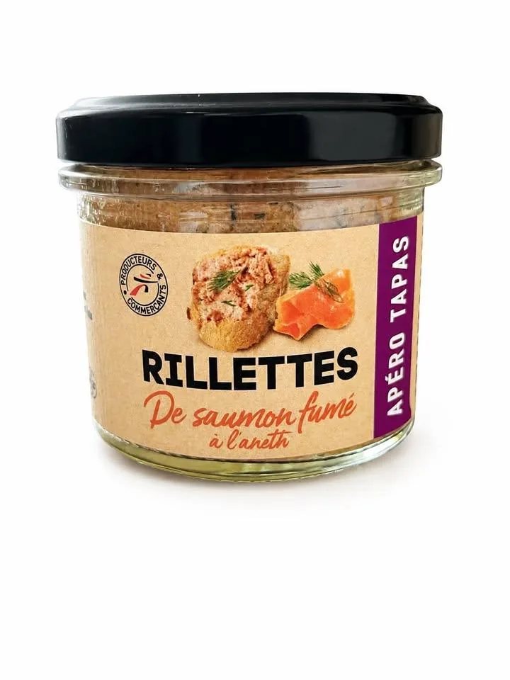 Rillettes de saumon fumé à l'aneth