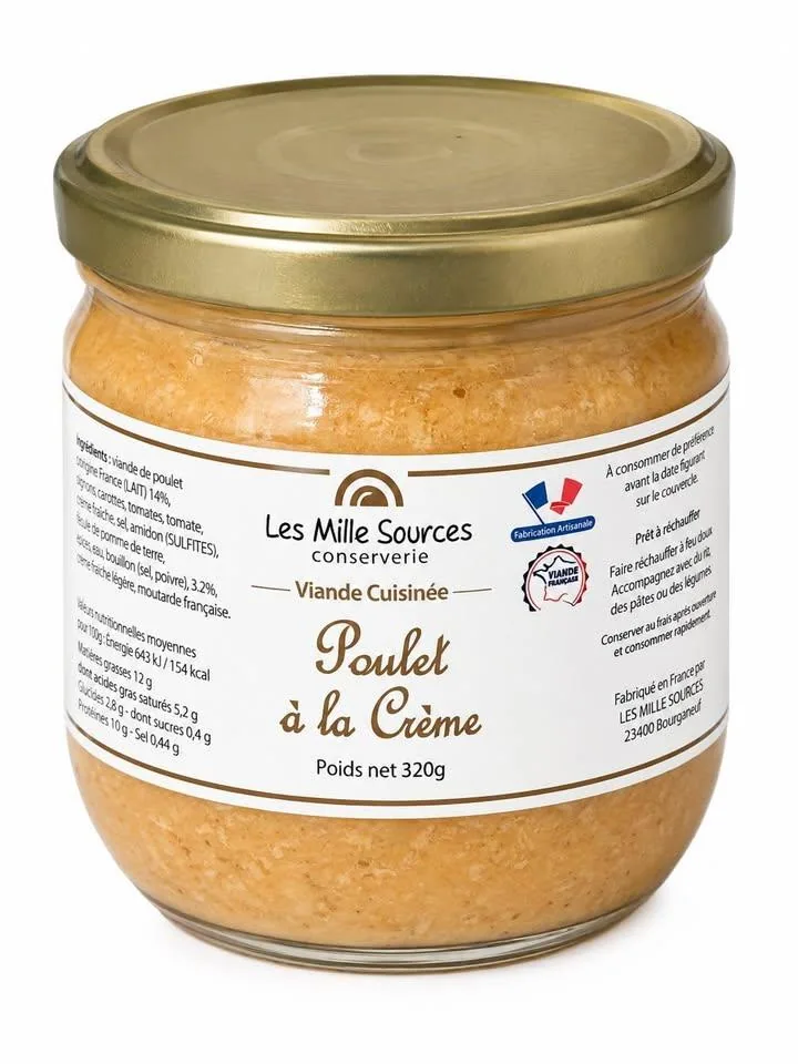 Poulet à la crème 320g