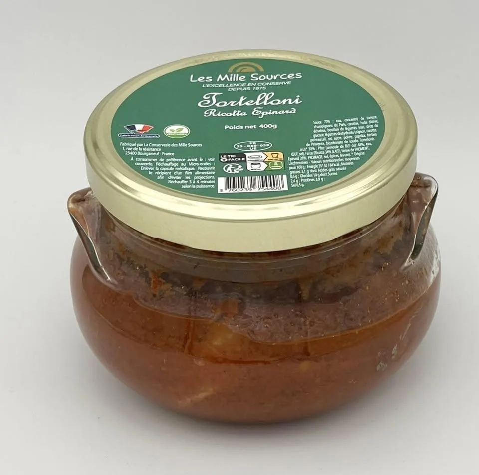 Tortelloni ricotta épinard 400g